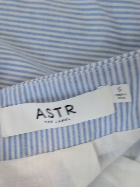 Light Blue Striped Maxi Skirt & Top- Classic A-Line Summer Style - Picture 8 of 8